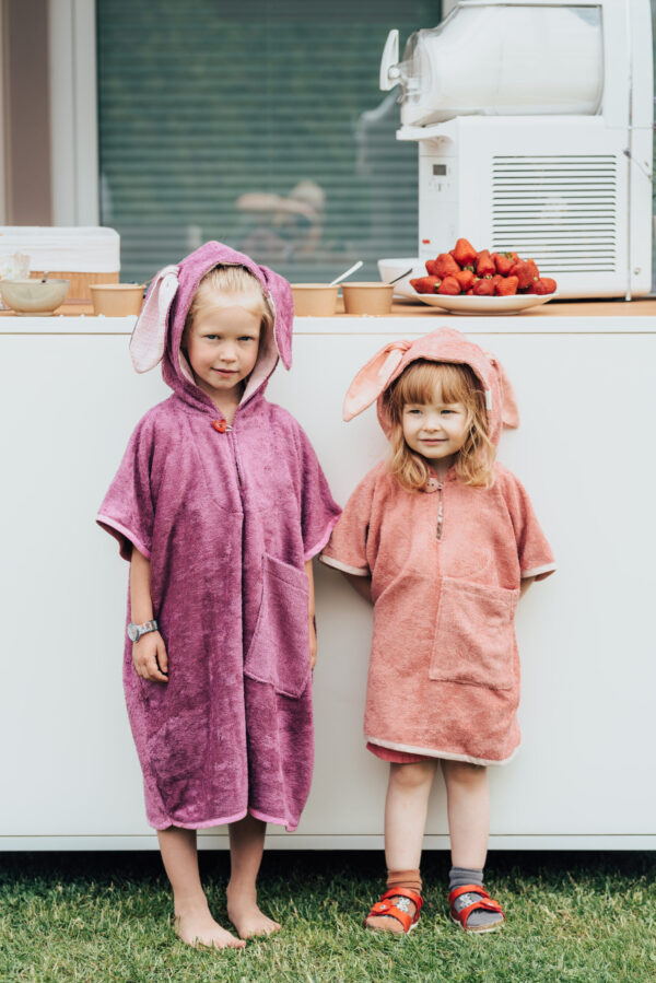 Short-Sleeve Poncho RABBIT – For KIDS (Size 122-150)