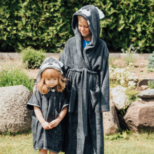 Bamboo Terry Bathrobe WOLF (Size 82/86-116)