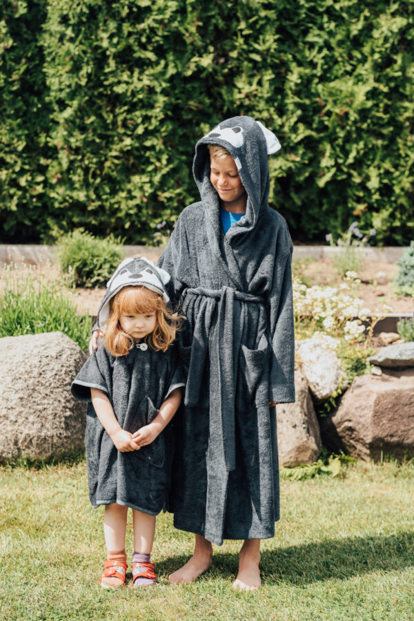 Bamboo Terry Bathrobe WOLF (Size 82/86-116)
