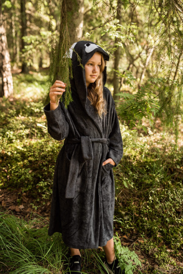 Bamboo Terry Bathrobe WOLF (Size 82/86-116)
