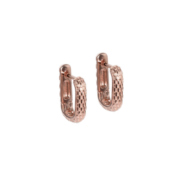 Honey Bee Hoopy Earrings – Rose Gold and Silver