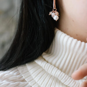 Cherie Petite Earrings – Rose Gold and Silver