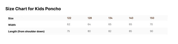 Short-Sleeve Poncho DINOSAUR – For KIDS (Size 122-150)