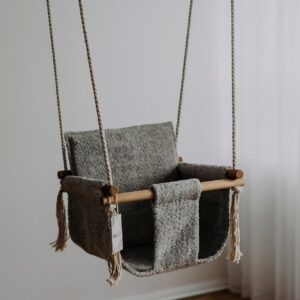 BaBi Baby Swing – Bouclé Night Grey
