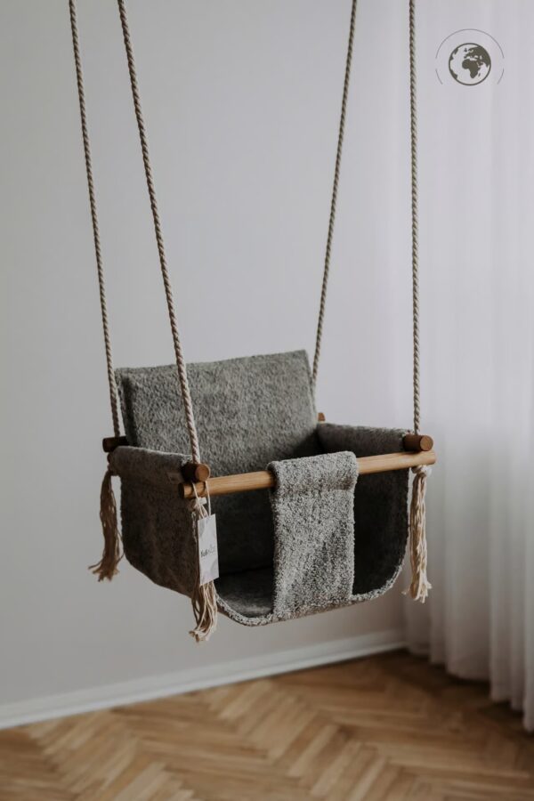 BaBi Baby Swing – Bouclé Night Grey