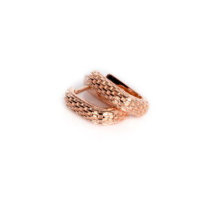 Honey Bee Hoopy Earrings – Rose Gold and Silver