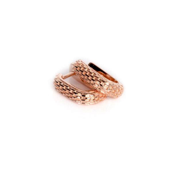 Honey Bee Hoopy Earrings – Rose Gold and Silver