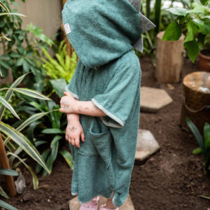 Short-Sleeve Poncho DINOSAUR – For TODDLERS