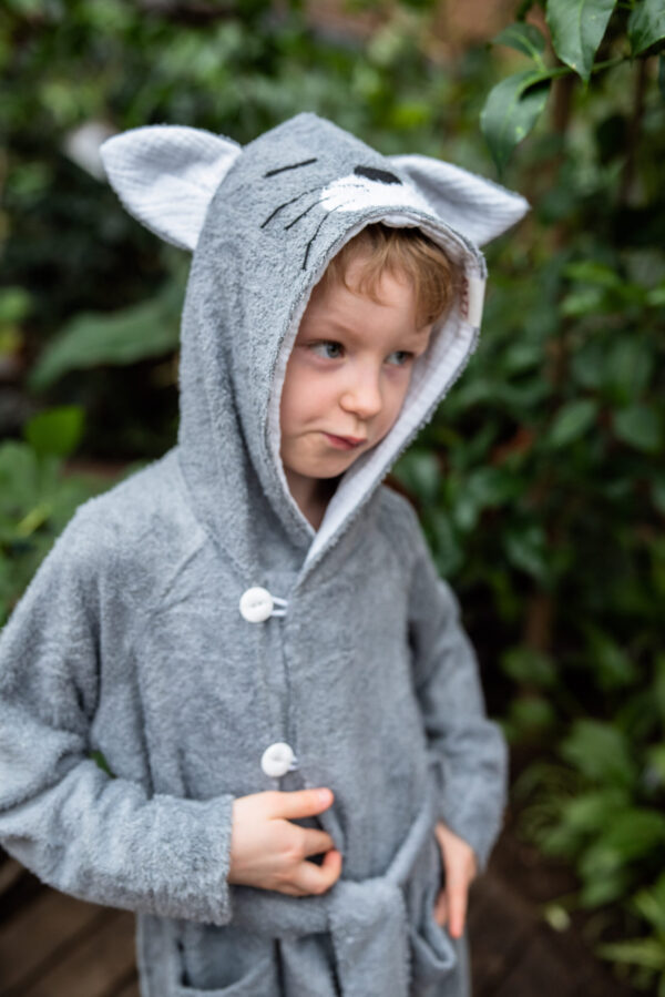 Bamboo Terry Bathrobe CAT – For TODDLERS (Size 82/86-116)