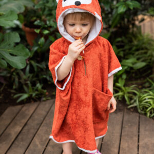 Short-Sleeve Poncho FOX – For TODDLERS
