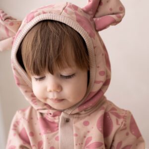 Eared Jumpsuit for Babies and Kids – Beige Lemons