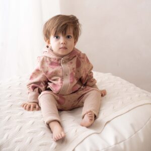 Eared Jumpsuit for Babies and Kids – Beige Lemons