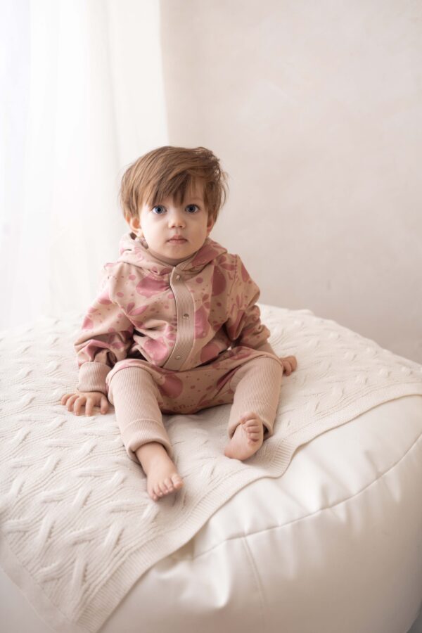 Eared Jumpsuit for Babies and Kids – Beige Lemons