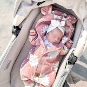 Eared Jumpsuit for Babies and Kids – Pink Suns