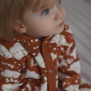 Eared Jumpsuit for Babies and Kids – Cinnamon Sheep