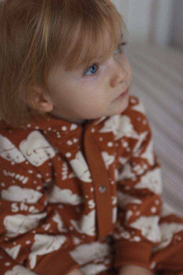 Eared Jumpsuit for Babies and Kids – Cinnamon Sheep
