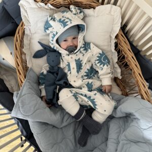 Eared Jumpsuit for Babies and Kids – Ecru Suns