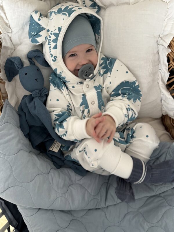 Eared Jumpsuit for Babies and Kids – Ecru Suns