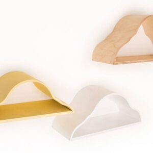 Floating Wall Shelves for Kids – Set of 3 Cloud Shaped Shelves