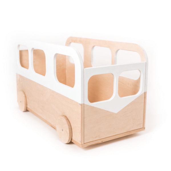 Kids Toy Storage Box on Wheels – Bus