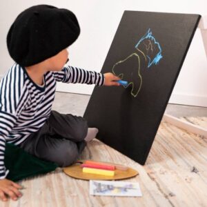 Wooden Chalkboard Easel for Kids