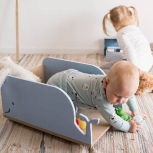 Kids Toy Storage Box on Wheels – Whale