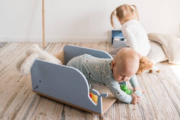 Kids Toy Storage Box on Wheels – Whale