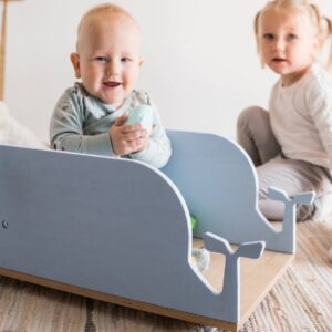 Kids Toy Storage Box on Wheels – Whale
