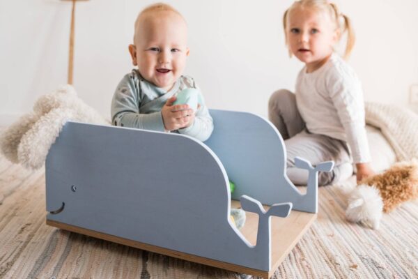 Kids Toy Storage Box on Wheels – Whale