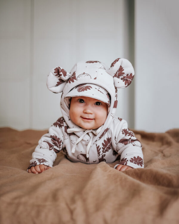 Eared Jumpsuit for Babies and Kids – Acorns on Sand