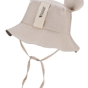 Kids Hat with Ears - Beige