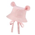 Kids Hat with Ears - Waves on Pink