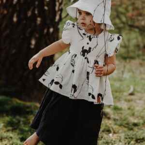 Kids Hat with Ears – White