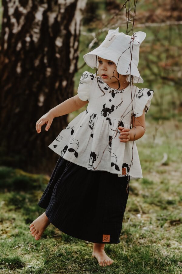 Kids Hat with Ears – White