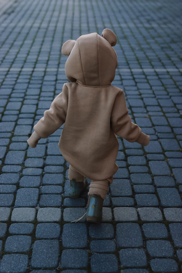 Eared Jumpsuit for Babies and Kids – Cacao