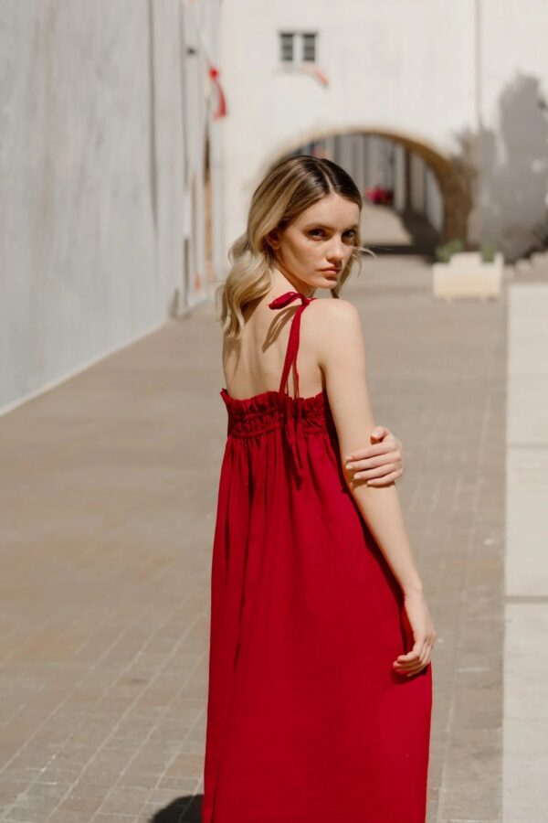 Linen Ballade Dress – Lava Falls
