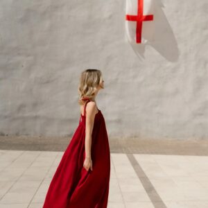 Linen Ballade Dress – Lava Falls