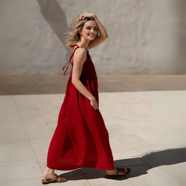 Linen Ballade Dress – Lava Falls