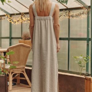 Linen Fugue Dress – Melange