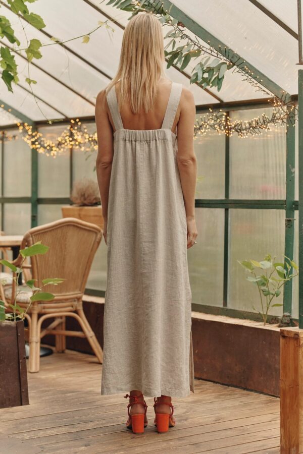 Linen Fugue Dress – Melange