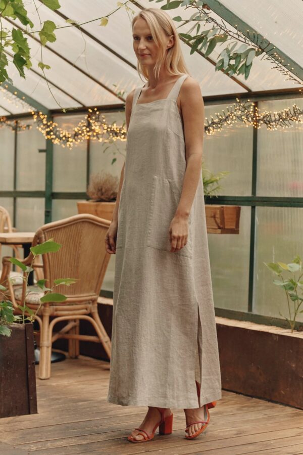 Linen Fugue Dress – Melange