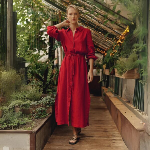 Linen Rhapsody Dress – Lava Falls