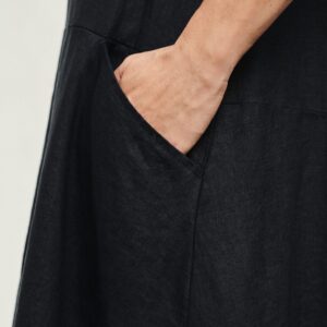 Linen Speedwell Dress – Black