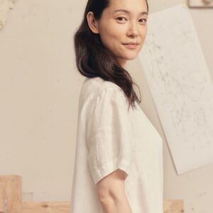Linen Speedwell Dress – Optical White