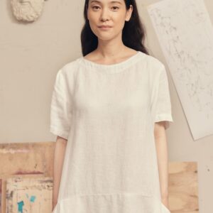 Linen Speedwell Dress – Optical White