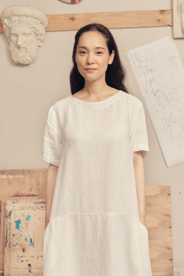 Linen Speedwell Dress – Optical White