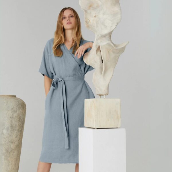 Linen Vine Dress – Allure