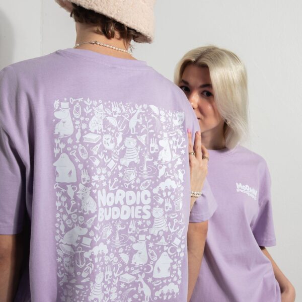 Moomin Heavy Unisex T-shirt – Lilac