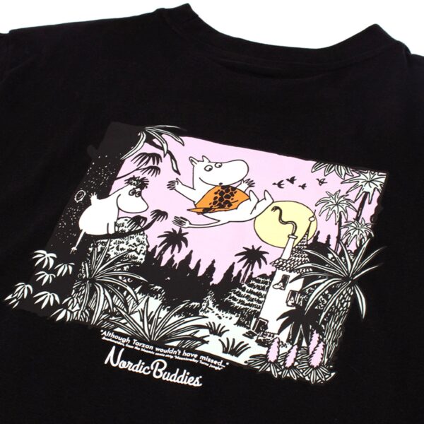 Moomintroll Jungle Heavy Unisex T-shirt – Black
