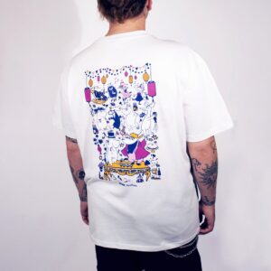 Moomin Party Heavy Unisex T-shirt – White